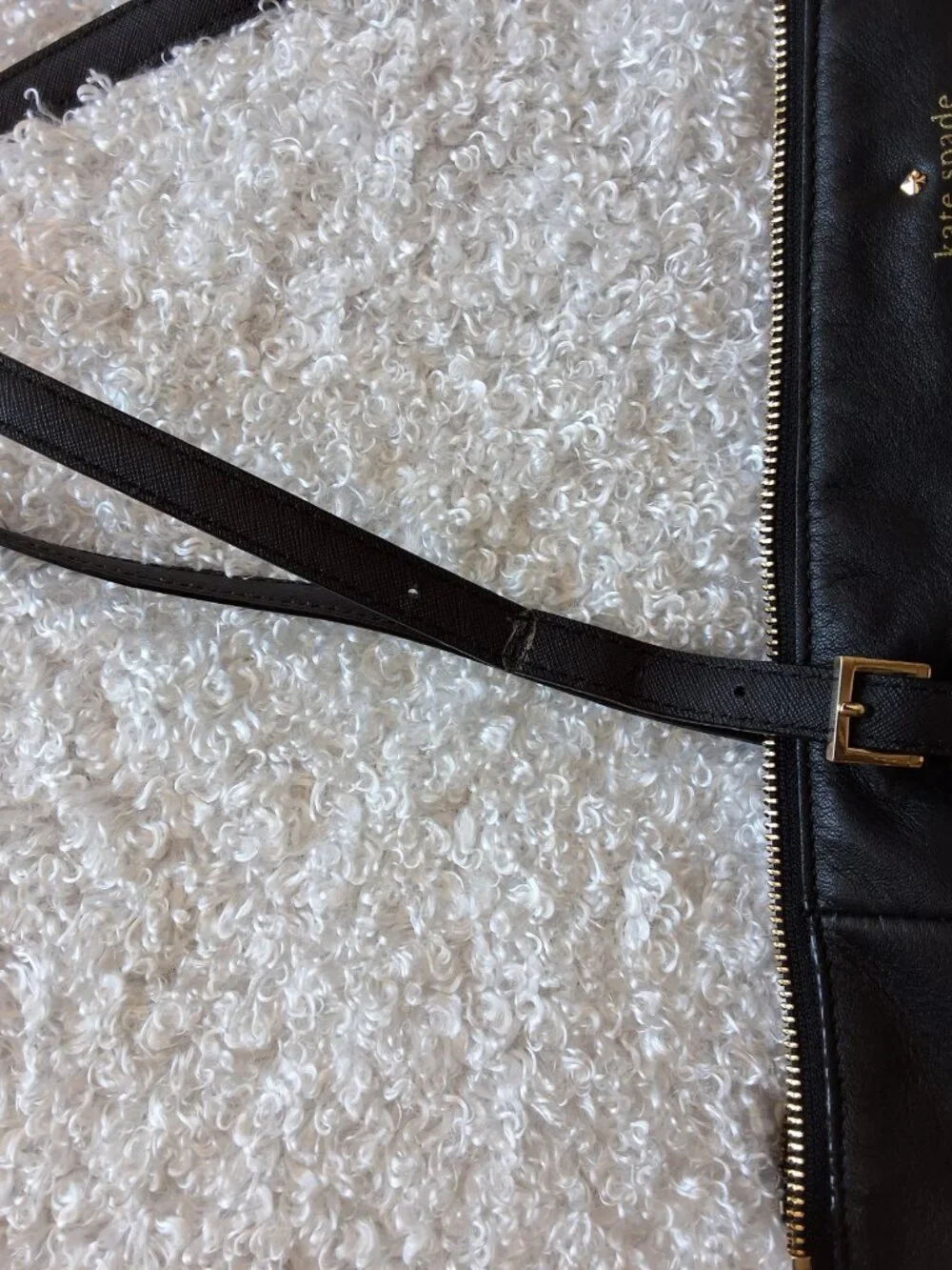 Kate Spade Black Leather Tote Bag